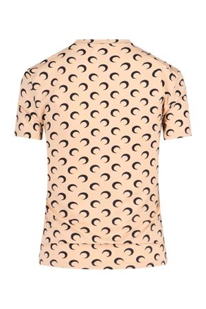 Top Moon Second Skin beige e nero MARINE SERRE | UTS001ACJER0001TA10